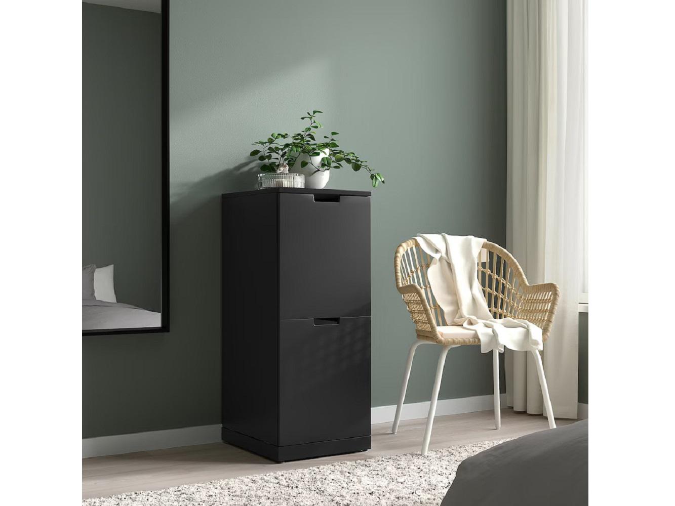 Комод Нордли 35 black ИКЕА (IKEA) изображение товара