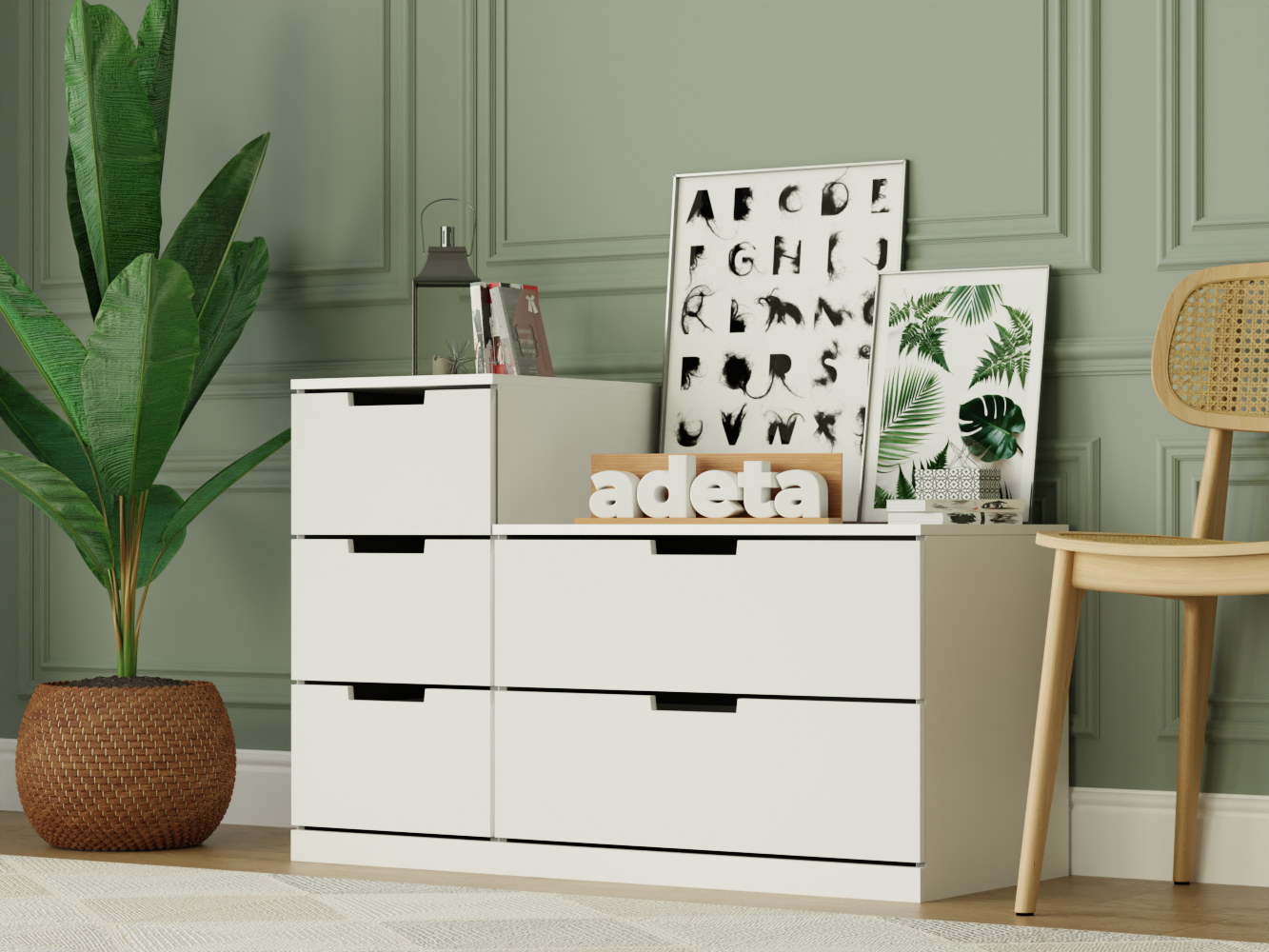 Комод Нордли 14 white ИКЕА (IKEA) изображение товара