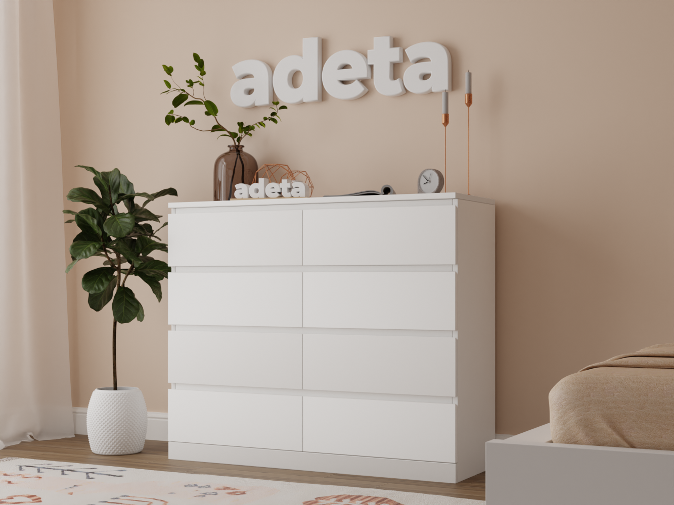 Комод Мальм 13 white ИКЕА (IKEA) изображение товара