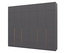 Изображение товара Распашной шкаф Пакс Альхейм 26 grey (gold) ИКЕА (IKEA) на сайте adeta.ru